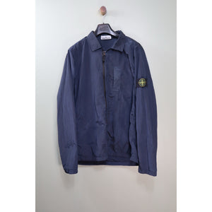 Stone Island Navy Nylon Metal Overshirt
