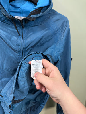 Stone Island Blue Nylon Metal Jacket