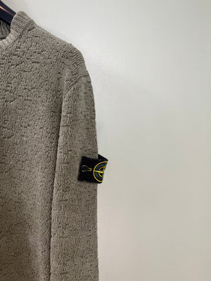 Stone Island Khaki Towel Knit Jumper