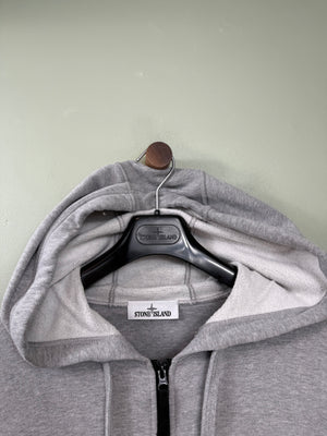 Stone Island Grey Zipped Hoodie