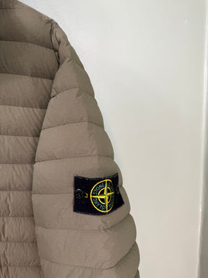Stone Island Khaki Loom Woven Down Jacket