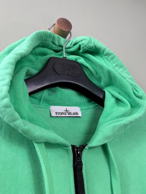 Stone Island Green Zipped Hoodie
