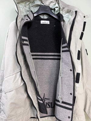 Stone Island Light Grey Reflective Weave Jacket