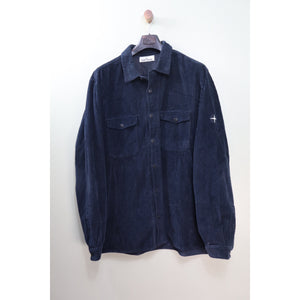 Stone Island Navy Corduroy Overshirt