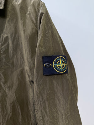 Stone Island Green Nylon Metal Overshirt