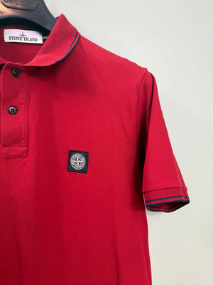 Stone Island Red Slim Fit Polo
