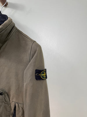 Stone Island Khaki 1/4 Zip Jumper