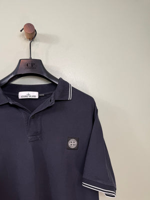 Stone Island Navy Slim Fit Polo