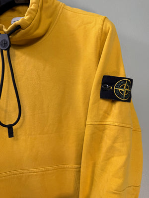 Stone Island Yellow Mock Neck Jumper