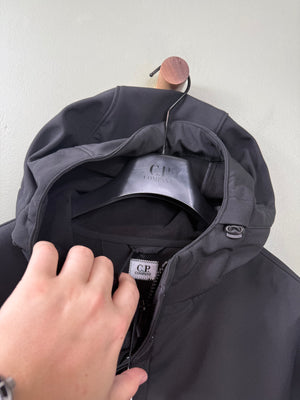 C.P. Company Black Soft Shell Parka Jacket