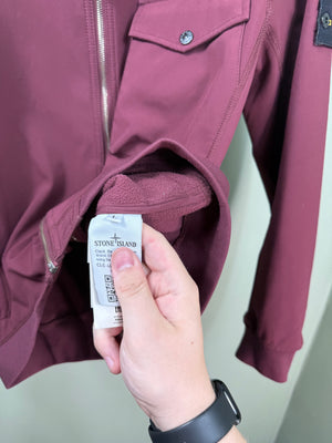 Stone Island Burgundy Soft Shell Jacket