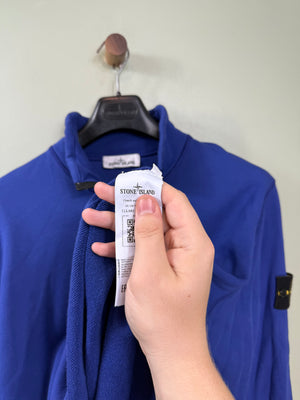 Stone Island Blue 1/4 Zip Jumper