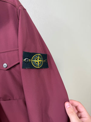Stone Island Burgundy Soft Shell Jacket