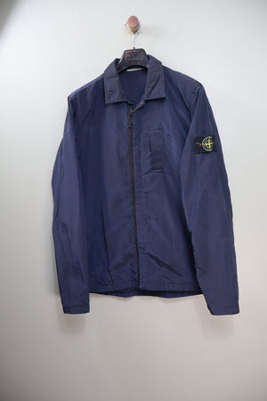 Stone Island Navy Nylon Metal Overshirt