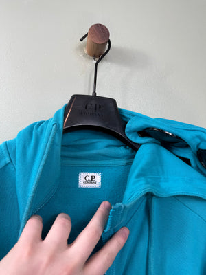 C.P. Company Aqua Blue Goggle Hoodie