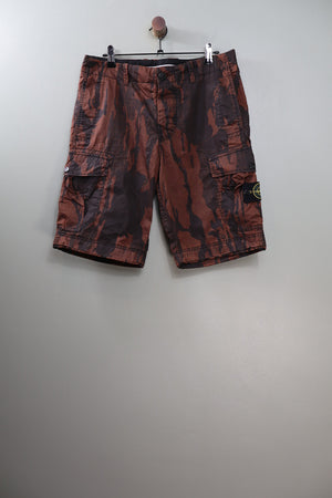 Stone Island RE Flowing Camo Cargo Shorts