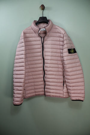 Stone Island Pink Loom Woven Down Jacket