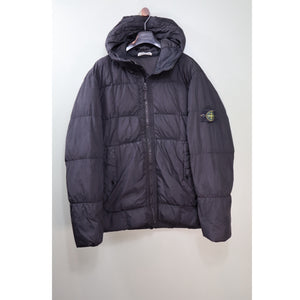 Stone Island Black Crinkle Reps Down Jacket
