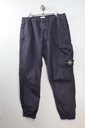 Stone Island Black RE-T Cargo Bottoms