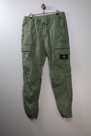 Stone Island Green RE-T Cargo Bottoms