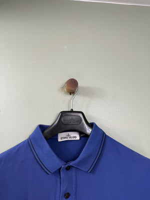 Stone Island Blue Slim Fit Polo