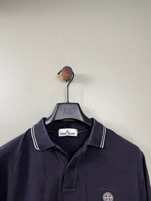 Stone Island Navy Slim Fit Polo