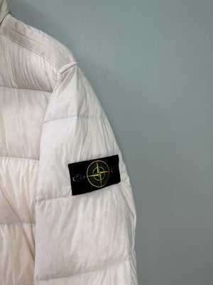 Stone Island Beige Seamless Tunnel Down Jacket