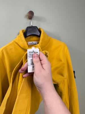 Stone Island Yellow Mock Neck Smock Jumper