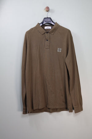 Stone Island Khaki RE Polo Shirt