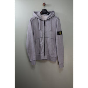 Stone Island Grey Zipped Hoodie