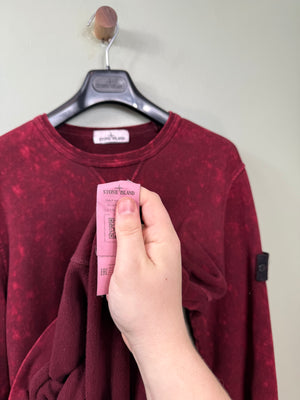 Stone Island Red Ovo Dye Jumper