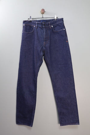 Stone Island Straight Navy Denim Research Jeans