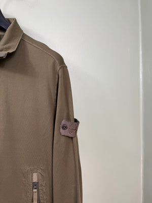 Stone Island Khaki Ghost 1/4 Zip Jumper