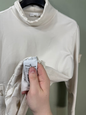 Stone Island Beige Ghost Mock Neck Jumper
