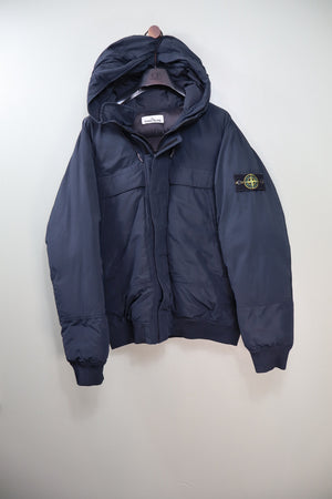 Stone Island Navy Micro Reps Down Jacket