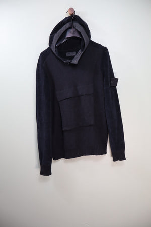 Stone Island Black Ghost Knit Hoodie