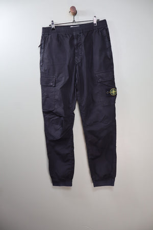 Stone Island Black RE-T Cargo Bottoms