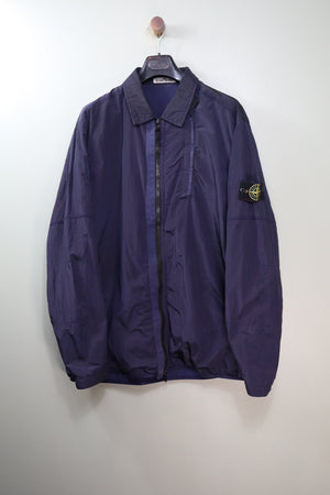 Stone Island Navy Nylon Metal Overshirt