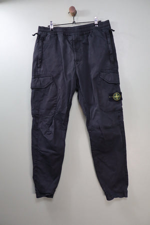 Stone Island Black RE-T Cargo Bottoms
