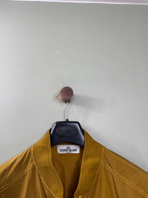 Stone Island Orange Nylon Metal Bomber Jacket