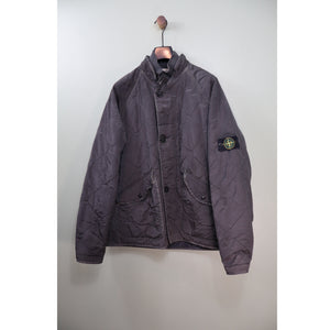 Stone Island Grey Quilted Nylon Jacket