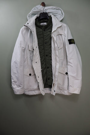 Stone Island White David TC Jacket