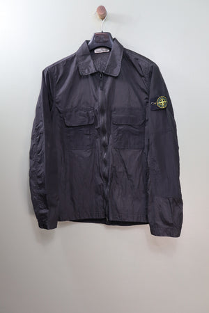 Stone Island Black Nylon Metal Overshirt