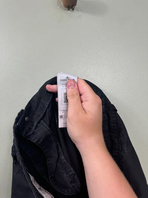 Stone Island Black RE-T Cargo Bottoms