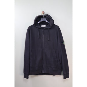Stone Island Black Zipped Hoodie