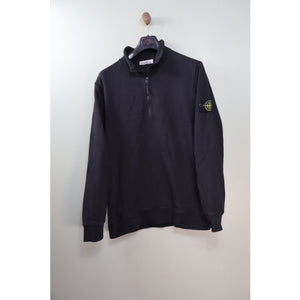 Stone Island Black 1/4 Zip Jumper
