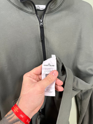 Stone Island Khaki Zipped Jumper