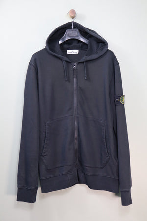 Stone Island Black Zipped Hoodie