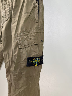 Stone Island Khaki RE-T Cargo Bottoms