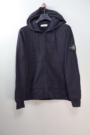 Stone Island Black Zipped Hoodie